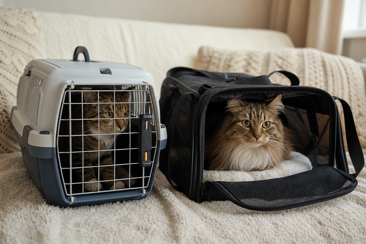 Choosing the Right Cat Travel Carrier: hard sided vs soft sided which should you choose