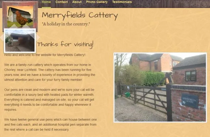 Merryfields Cattery, Chorley
